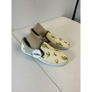 NEW Inkkas Women's Slip-On loafer Shoes Cactus print Aztec, Colorful, US Size 10